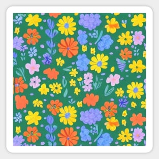 Woodland Meadow Pattern 9 Sticker